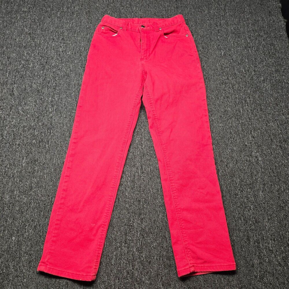 Crazy Horse Liz Claiborne Women’s 4P Red Stretch Denim Jeans Petite